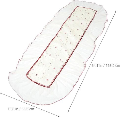 Toyvian Thick Lace Guzheng Cover Anti-slip Design Reusable Floral Guzheng Protector Cloth Universal Musical Instrument Dust Cover in Kuwait