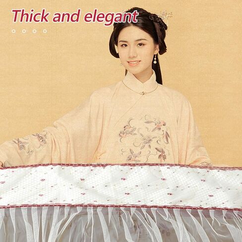 Toyvian Thick Lace Guzheng Cover Anti-slip Design Reusable Floral Guzheng Protector Cloth Universal Musical Instrument Dust Cover in Kuwait