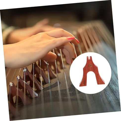 Ciieeo 21 Pcs Guzheng Bridges Set, Natural Rosewood Wooden String Pillars for Guzheng Instrument, Light Brown Musical Accessories for Chinese Zither Playing and Replacement in Kuwait