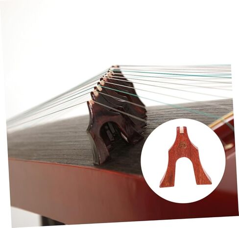 Ciieeo 21 Pcs Guzheng Bridges Set, Natural Rosewood Wooden String Pillars for Guzheng Instrument, Light Brown Musical Accessories for Chinese Zither Playing and Replacement in Kuwait
