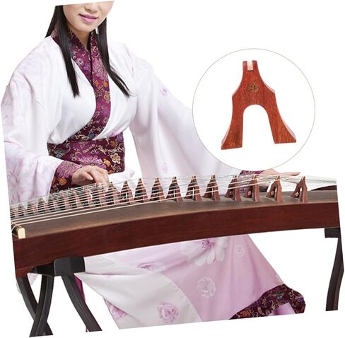 Ciieeo 21 Pcs Guzheng Bridges Set, Natural Rosewood Wooden String Pillars for Guzheng Instrument, Light Brown Musical Accessories for Chinese Zither Playing and Replacement in Kuwait