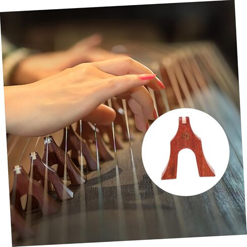 VICASKY 21pcs Wooden Guzheng Bridges Set Natural Rosewood Guzheng Support Pillars for Accessories Reusable Light Brown Bridge Replacement for Folk Instrument in Kuwait