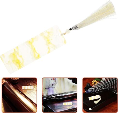 Artibetter Guzheng Pipa Nail Storage Board 1pcs Reusable Nail Holder Fingertip Protector Portable Musical Instrument Accessory Yellow in Kuwait