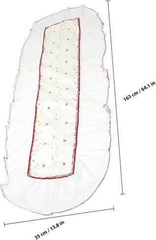 Artibetter Thickened Lace Guzheng Cover Protective Dust Guard Reusable Small Floral Pattern Guzheng Protector Cloth Suitable for Instruments in Kuwait