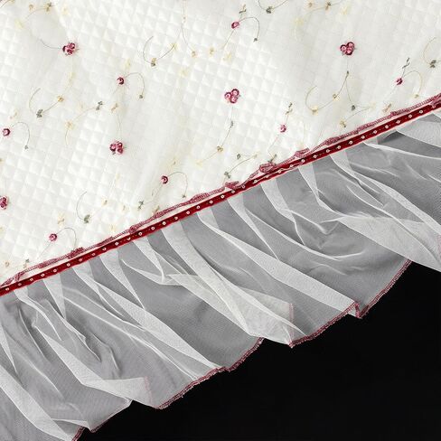 Artibetter Thickened Lace Guzheng Cover Protective Dust Guard Reusable Small Floral Pattern Guzheng Protector Cloth Suitable for Instruments in Kuwait