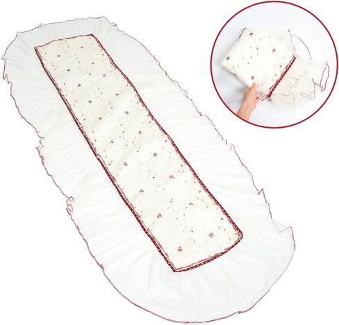 Artibetter Thickened Lace Guzheng Cover Protective Dust Guard Reusable Small Floral Pattern Guzheng Protector Cloth Suitable for Instruments in Kuwait