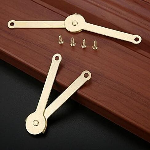 MESKEL 2Pcs Metal Lid Support Wood Box Display Furniture Decorative Kitchen Cupboard Cabinet Door Lid Stays 68 * 8mm Hinges in Saudi Arabia
