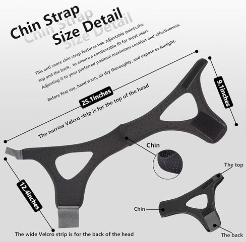 Anti Snore Chin Strap, Effective Anti Snore Device, cpap Chin Strap to Keep Mouth Closed, Sleeping Chin Strap for Men and Women in Kuwait