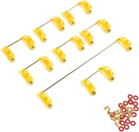 MERRYHAPY Plated Screw Satellite Shaft Mount Plate Stabilizer for Keyboard Ergonomic Typing Tactile Keyboard in Saudi Arabia