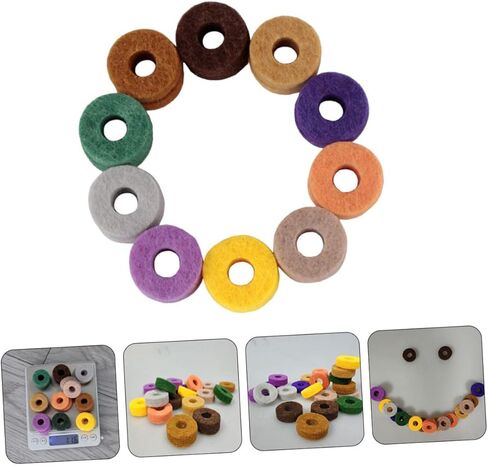 Totority 20pcs Drum Cymbal Felt Pads Protective Mat Cymbal Fittings Accessories for Drum Kit Replacement Standard Random Color in Saudi Arabia