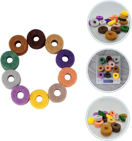 Totority 20pcs Drum Cymbal Felt Pads Protective Mat Cymbal Fittings Accessories for Drum Kit Replacement Standard Random Color in Saudi Arabia