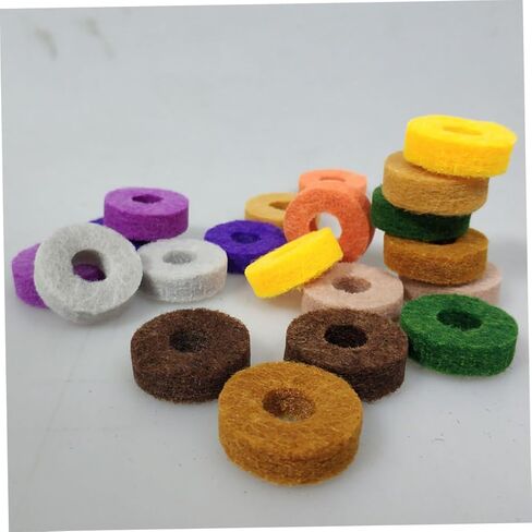Totority 20pcs Drum Cymbal Felt Pads Protective Mat Cymbal Fittings Accessories for Drum Kit Replacement Standard Random Color in Saudi Arabia