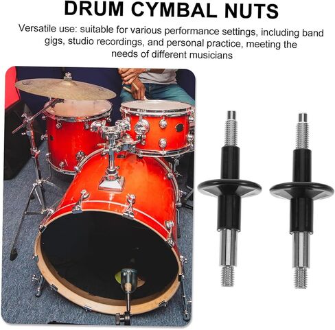 Generic Plastic Cymbal Sleeves and Double-head Screws Set for Drum Stands Plastic and Alloy Replacement Tubes Easy Installation Secure Hold for Stable Percussion Performance in Saudi Arabia