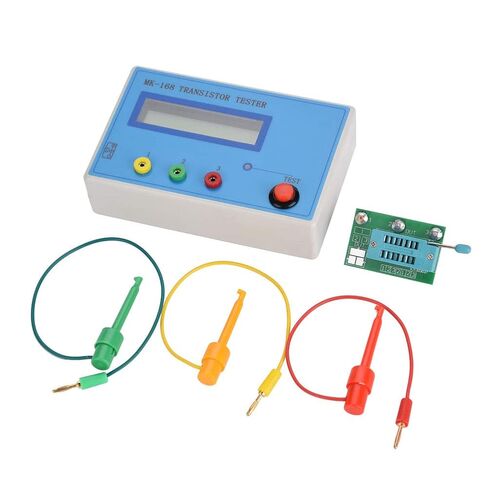 MK 168 Transistor Tester with RLC Measurement Auto Detect NPN PNP MOSFET JFET Diodes Capacitors Resistors 8MHz Microcontroller Backlit LCD Display in Saudi Arabia