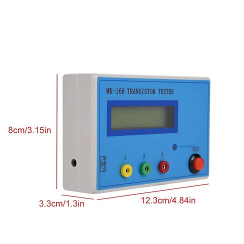 MK 168 Transistor Tester with RLC Measurement Auto Detect NPN PNP MOSFET JFET Diodes Capacitors Resistors 8MHz Microcontroller Backlit LCD Display in Saudi Arabia