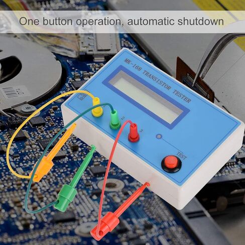 MK 168 Transistor Tester with RLC Measurement Auto Detect NPN PNP MOSFET JFET Diodes Capacitors Resistors 8MHz Microcontroller Backlit LCD Display in Saudi Arabia