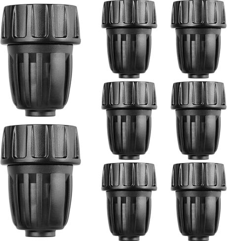 JAYEE 25 Pack Drip Irrigation Barbed Tee Fittings (17mm) for 1/2" Drip Hose(0.600"ID) ，Sprinkler Tubing Connector for Drip System in Kuwait