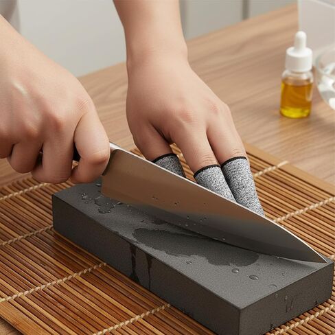 20 PCS Finger Cots Cut Resistant Protector,Cut Resistant Finger Protectors for Kitchen,Work,Anti-Slip,Reusable(Grey) in Saudi Arabia