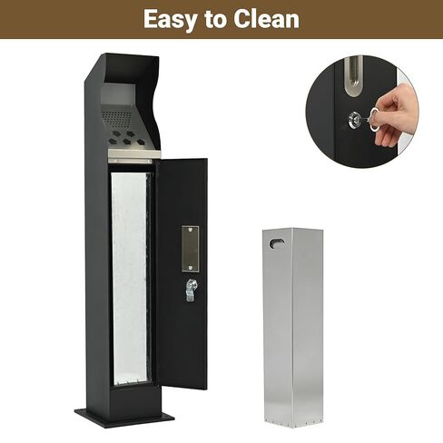 وعاء التخلص من مؤخرة القمامة من الفولاذ المجلفن من لوكار مع دلو داخلي قابل للإزالة، سلة المهملات التجارية للمطاعم والمكاتب والساحات والمستودعات المنزلية in Kuwait