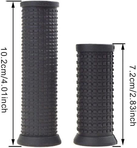 2Pcs Black Bike Bicycle Long/Short Handlebar Grips for Twising Shifter, Shockproof Anti Slip Parts, Cycling Parts and Components Anti Slip Soft Rubber Bike Grips (Long Short) in Kuwait