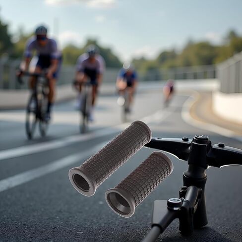 2Pcs Black Bike Bicycle Long/Short Handlebar Grips for Twising Shifter, Shockproof Anti Slip Parts, Cycling Parts and Components Anti Slip Soft Rubber Bike Grips (Long Short) in Kuwait