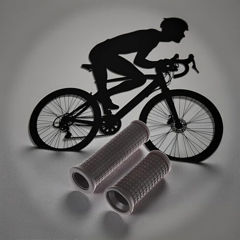 2Pcs Black Bike Bicycle Long/Short Handlebar Grips for Twising Shifter, Shockproof Anti Slip Parts, Cycling Parts and Components Anti Slip Soft Rubber Bike Grips (Long Short) in Kuwait