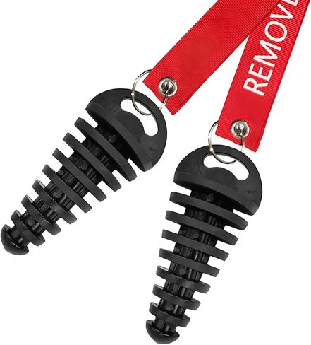 2 PCS كاتم الصوت قابس غسل العادم ، 0.6 "-1.5" قابس غسل كاتم الصوت العادم المطاط مع التيار ، مقابس غسل أنبوب الذيل إزالة قبل بدء المحرك لدراجات دراجة نارية 2 السكتة الدماغية (الأخضر+الأحمر) in Kuwait