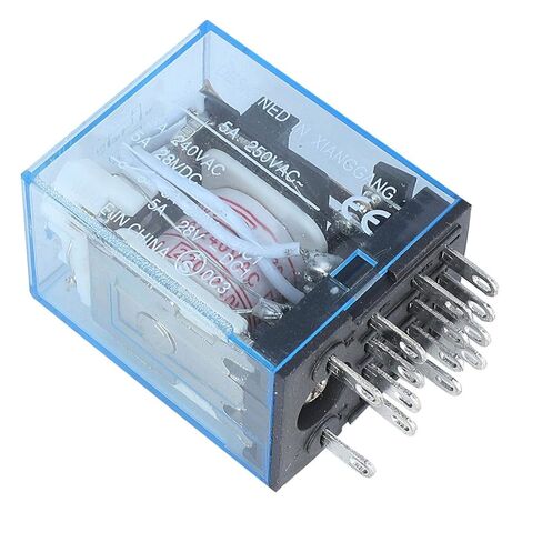 Mini MY4NJ Relay, DC 12V 24V AC 110V 220V 5A, 14 Pins MY4NJ Relay Switch with Relay Base Socket(DC12V) in Saudi Arabia