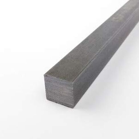 1018 Carbon Steel Square Bar, Unpolished (Mill) Finish, Cold Finished Temper, ASTM A108, 1/4" Thickness, 1/4" Width, 36" Length, OnlineMetals in Kuwait
