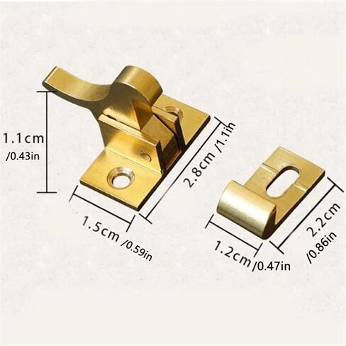 Retro Bird Shape Door Latch Lock Brass Door Window Cabinet Elbow Buckle Compact Door Catch Home Improvement 1Pcs in Saudi Arabia