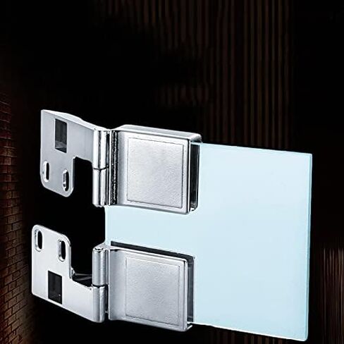 Frameless Shower Door Hinges, 2 PCS Glass Hinges, Hinges, Wooden Cabinet Door Accessories, Hardware Accessories, Cabinet Door Hinges in Kuwait