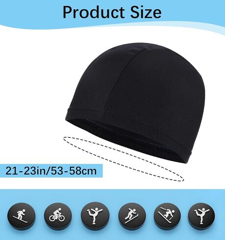 4 Pcs Mens Wave Cap, Black Wave Caps for Men, Silky Compression Stocking Cap for 360 Waves, Breathable & Comfortable for Men & Women in Saudi Arabia