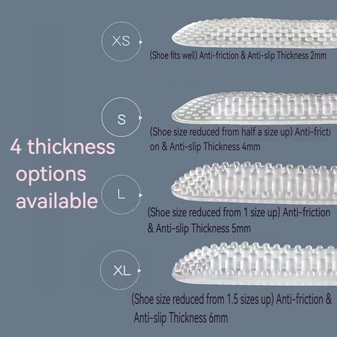 4 Pair Heel Stickers Soft Silicone Cushions Heels Grips for Loose Shoes, Anti Slip Inserts Heel Pads Protectors for High Heels, Flats, and Casual Shoes etc, Stop Heel Pain and Blisters in Saudi Arabia