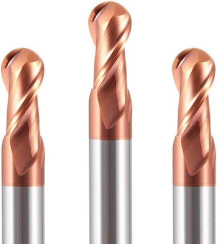 XCAN 2 Flute Ball Nose End Mill R0.5-R8.0 Carbide Milling Cutter TiCN Coated Radius Router Bit in Saudi Arabia