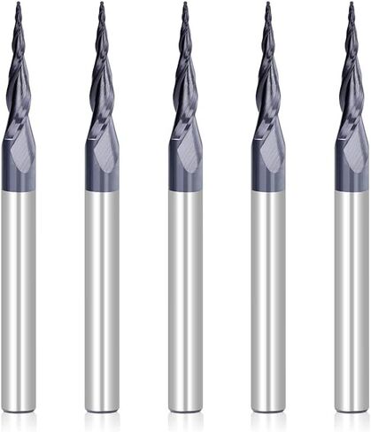 1pcs Apered Ball Nose End Mill R0.4/R1.58 2 Flute Carbide Endmills Milling Tool CNC Machine Cutter in Saudi Arabia