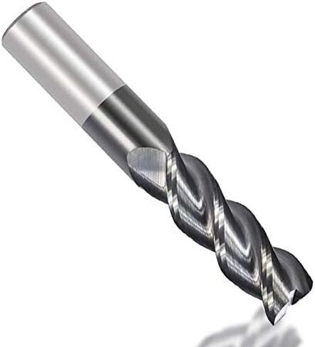 Carbide End Mill 1-12mm 3 Flute Milling Bit High Performance Cutter for Aluminum Cutting CNC Machine Tool Roughing and Finishing in Saudi Arabia