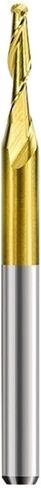 10pcs 1/8 Inch Shank Carbide Ball Nose End Mill 2Flutes Titanium Coating Milling Cutter Spiral Engraving Bit Cutting Diameter 1-3.175mm(3.175x3.175x22x38) in Saudi Arabia