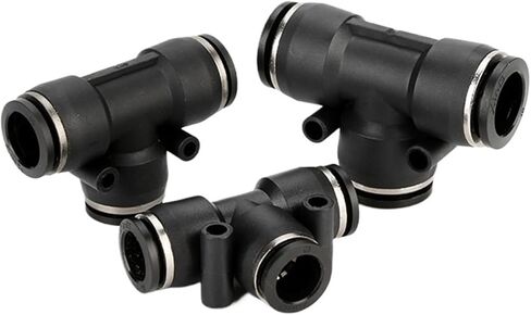 Pneumatic quick connector tee T-type PE8 10 12 plastic quick insert tracheal connector variable diameter PEG8-6 10-8(白PEG 16-12) in Saudi Arabia