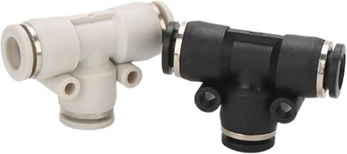 Pneumatic quick connector tee T-type PE8 10 12 plastic quick insert tracheal connector variable diameter PEG8-6 10-8(白PEG 16-12) in Saudi Arabia
