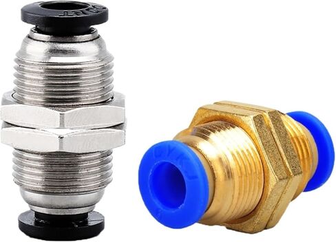 PM straight pneumatic quick connector 4MM-16MM hose one-button air connector copper partition(PM-6) in Saudi Arabia