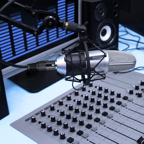 3.5mm to XLR Cable 10FT, Unbalanced 1/8 Mini Jack TRS Stereo Male to XLR Female Microphone Audio Cable, 24K-Gold-Plated Contacts for The cleanest Sound Experience in Saudi Arabia