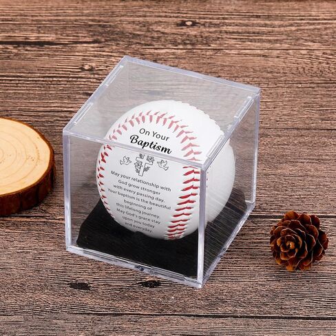 Fleure Esme Baptism Gifts for Boys Girls – Religious Baseball Keepsake with Blessing Message – Christian Baptism Gifts for Teen, Women, Men – Faith Gift for Christening, Communion – Gift Boxed in Saudi Arabia