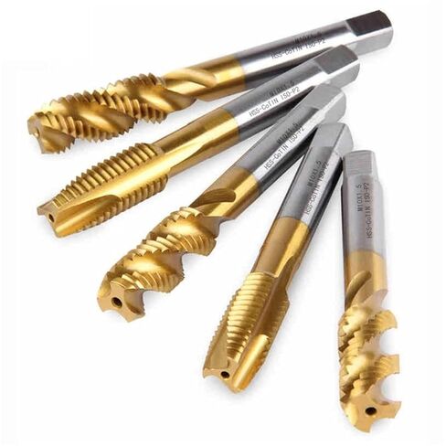 متري M35 HSS الحنفية مستقيم/دوامة الناي آلة الموضوع للمعادن M2 M2.5 M3 M4 M5 M6 M8 M10 M12 M14 M16 1 قطعة (1 PCS_M12X1.75) in Kuwait