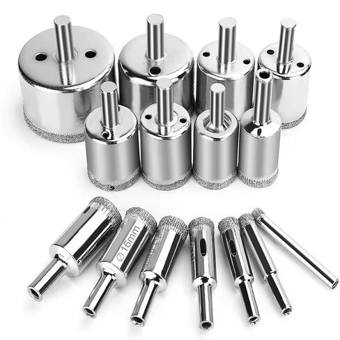 10pcs 3-30mm Diamond Coated Hss Drill Bit Set Accessories Tile Marble Glass Ceramic Hole Saw Drilling Bits for Power Tools in Saudi Arabia