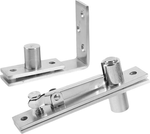 Balacoo Heavy Duty Stainless Steel Pivot Door Hinges Set, Intersecting Concealed Swivel Hinges for Cabinet and Interior Doors, Hidden Rotating Shaft Torque Hardware for Industrial Use in Saudi Arabia