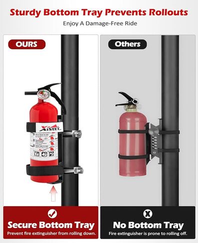 Quick Release UTV Fire Extinguisher Mount Kit Fire Extinguisher Holder Adjustable Roll Bar Fire Extinguishers Mount Bracket for Vehicle Easy Install on 1.75"-2" Roll Cage SXS Polaris RZR Can Am X3 in Saudi Arabia