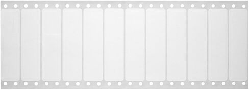MACO White Pinfeed Labels, 4.25" Carrier Width, 12" Horz. Perf, 3-1/2" x 15/16", 1 Across, 5000/Bx in Saudi Arabia