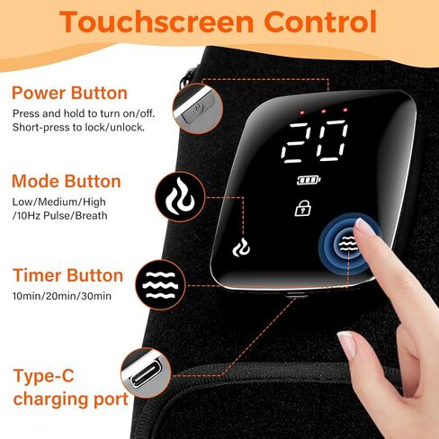قفازات لاسلكية للعلاج بالضوء الأحمر لليد، تغطية كاملة 360 درجة، 100 مصباح LED مع 660 نانومتر و850 نانومتر للأشعة تحت الحمراء القريبة | 5000 مللي أمبير | مؤقت إيقاف التشغيل التلقائي سهل التنظيف in Kuwait