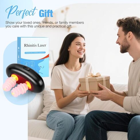 Red Light Nasal Therapy Device, Three Light Therapy Modes, Portable Red Light Therapy for Nose, Red Light Nasal Soothing Device Relieves Nasal Dryness and Sinus Discomfort in Kuwait