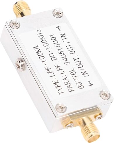Low Pass Filter, 100MHz SMA Interface 50 Ohm Aluminum Alloy Low Pass Band Filtering Board with 1.5dB Insertion Loss, for Signal Transfer in Saudi Arabia